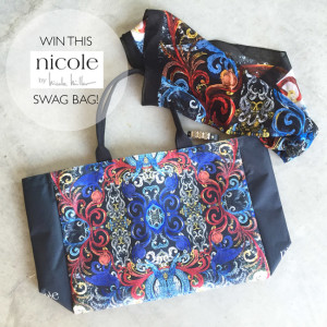style of sam, nicole by nicole miller swag bag