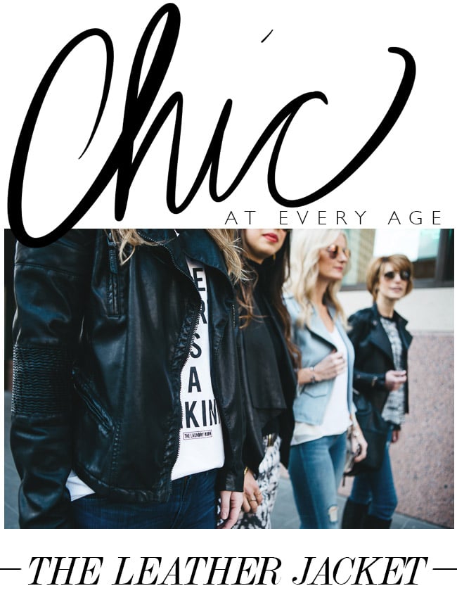 chic at every age, how to wear a moto leather jacket, how to dress for every age