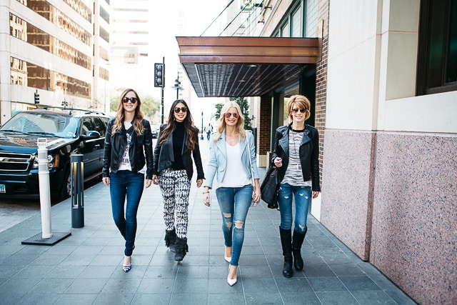 chic at every age, how to wear a moto leather jacket, how to dress for every age
