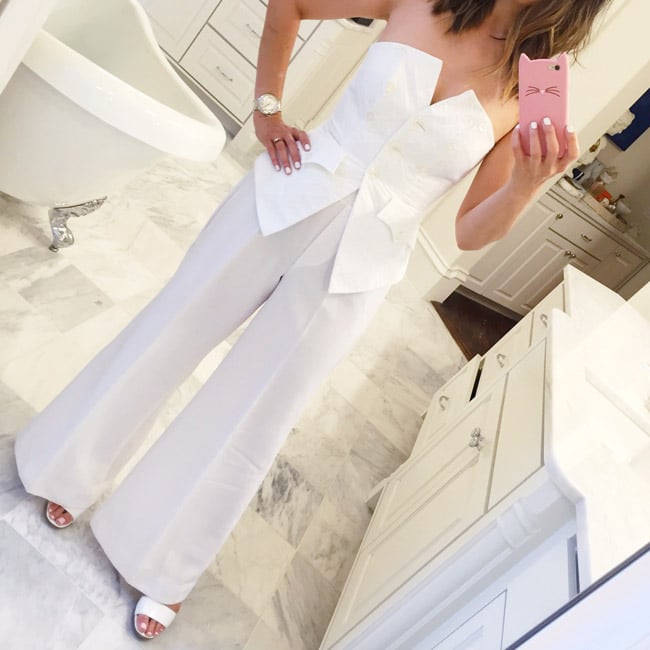 vintage christian lacroix bustier, what to wear to diner en blanc