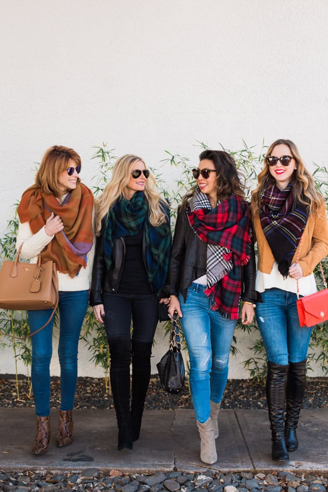 how to wear a blanket scarf, style at every age