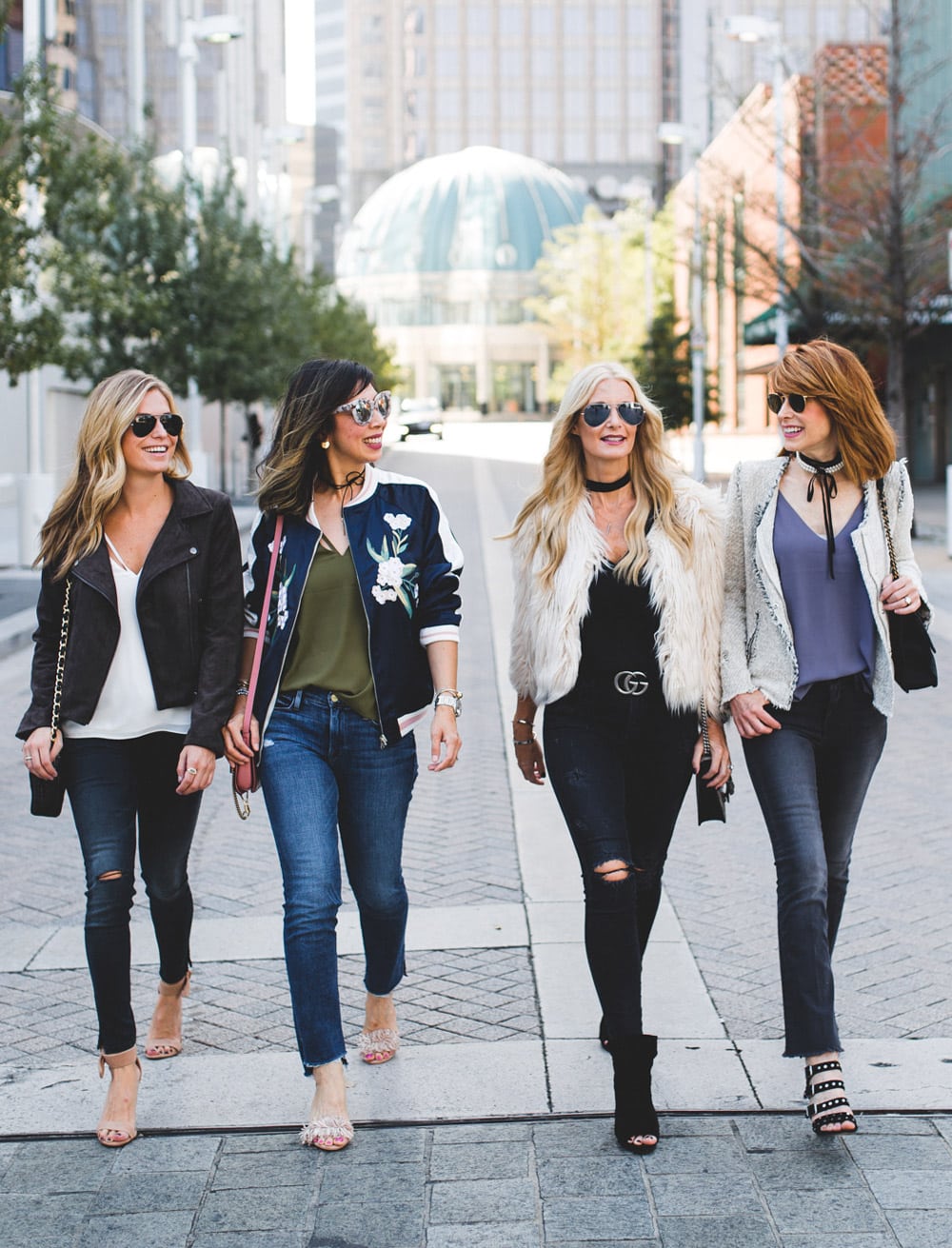 four ways to wear a cami, blogger friends