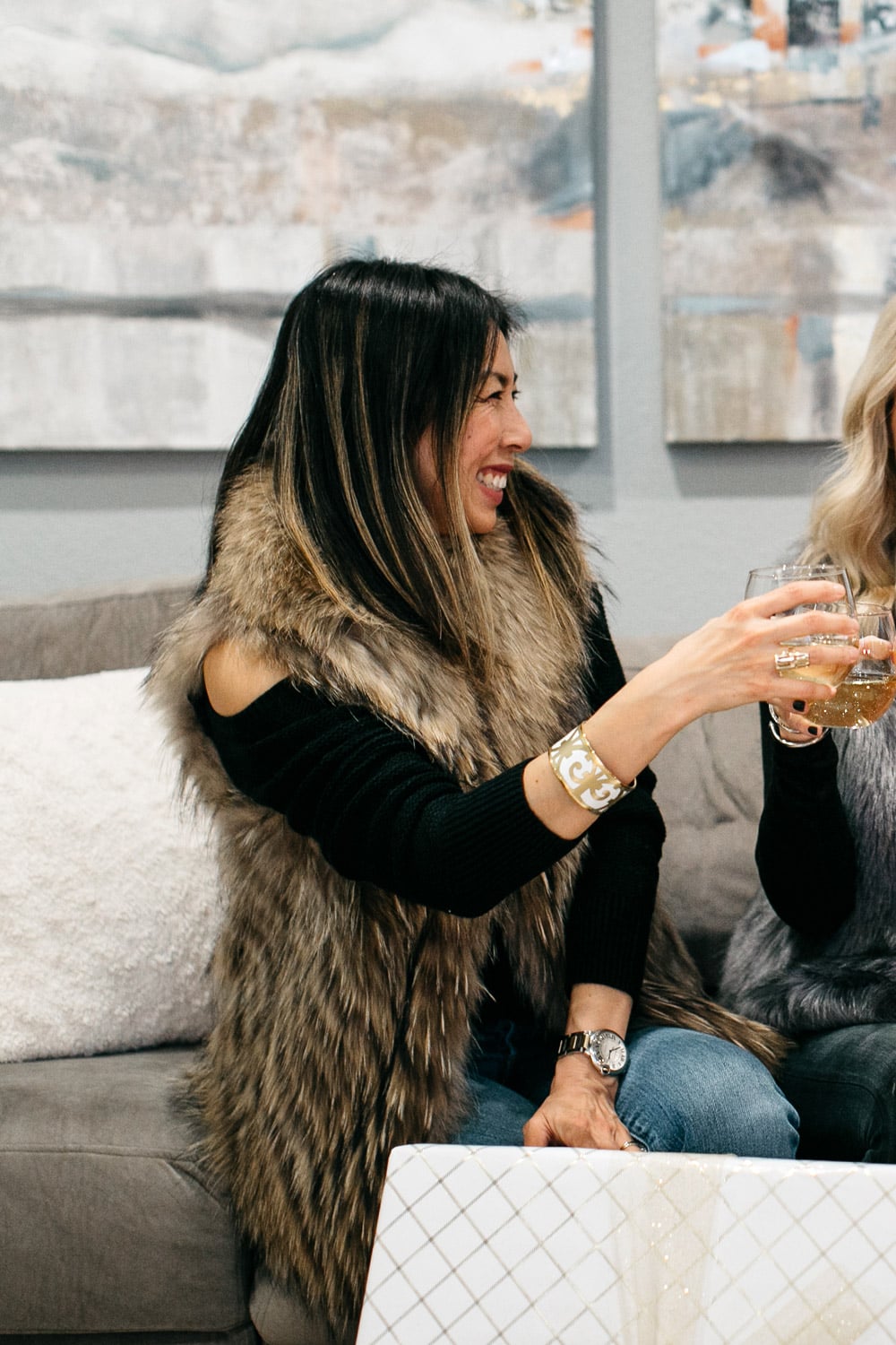 how to wear a fur vest, gifts for your bff under $50