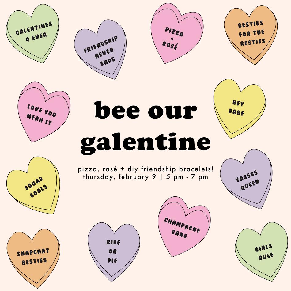 galentines day party 2017 at beehive boutique fort worth texas