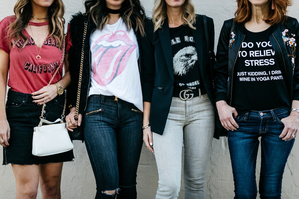 chic at every age, how to wear a graphic tee