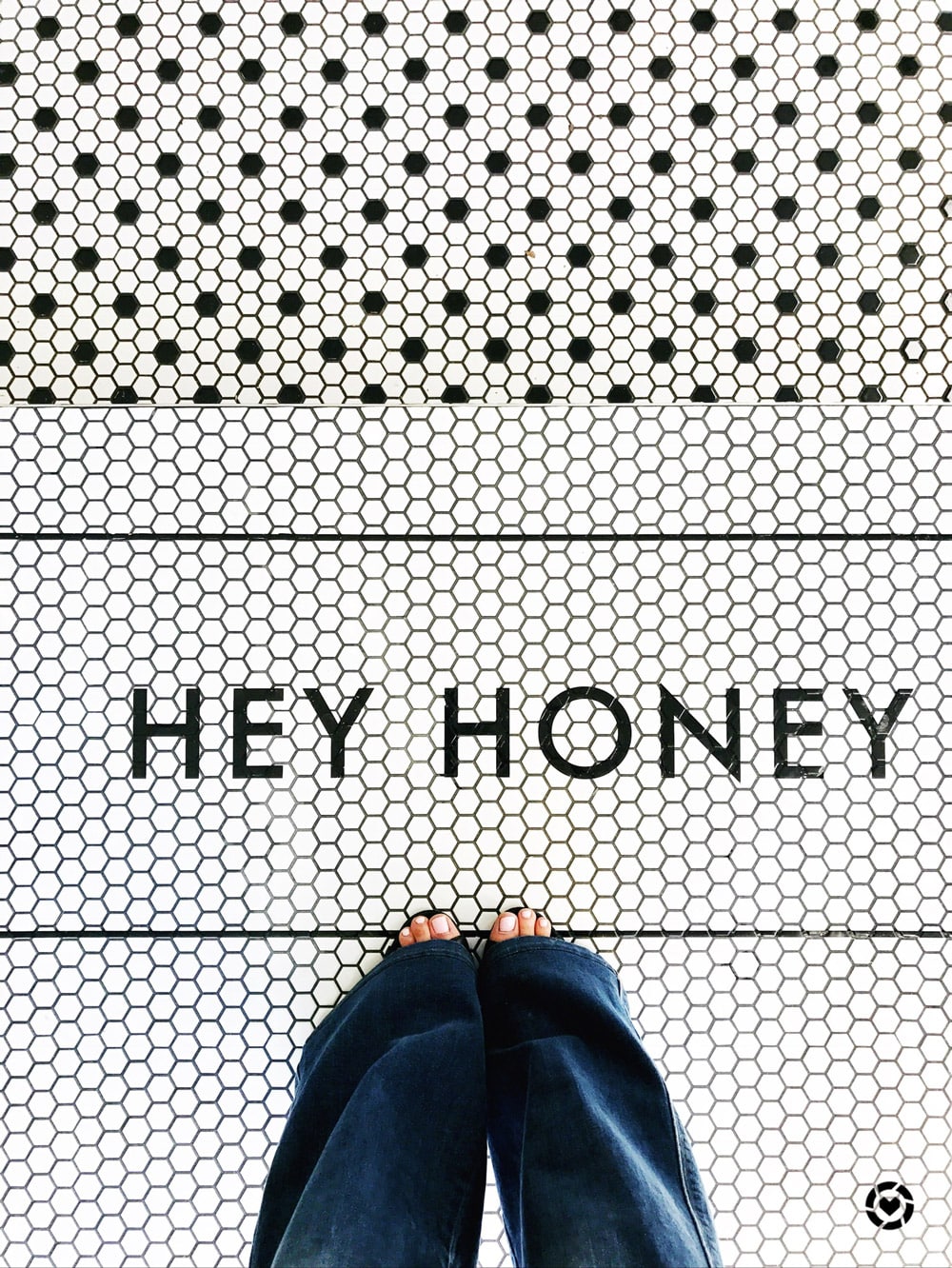 style of sam | hey honey tile floors beehive fort worth