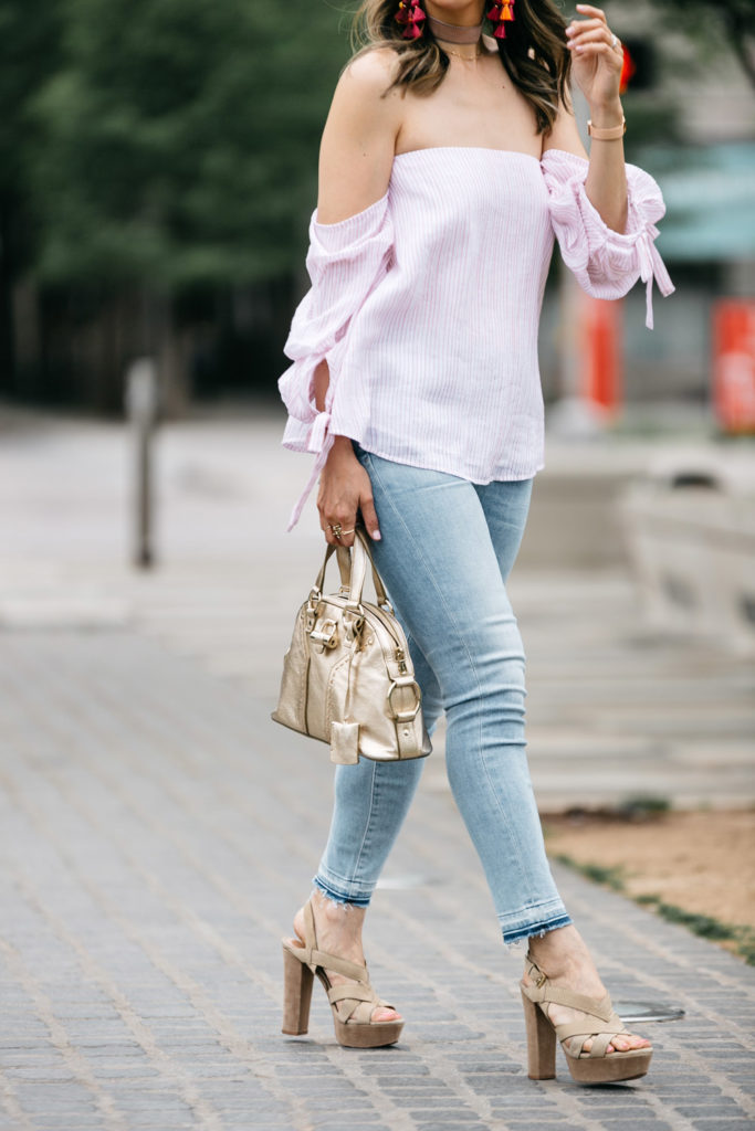 Style of Sam | How to Wear Off the Shoulder Tops at Any Age