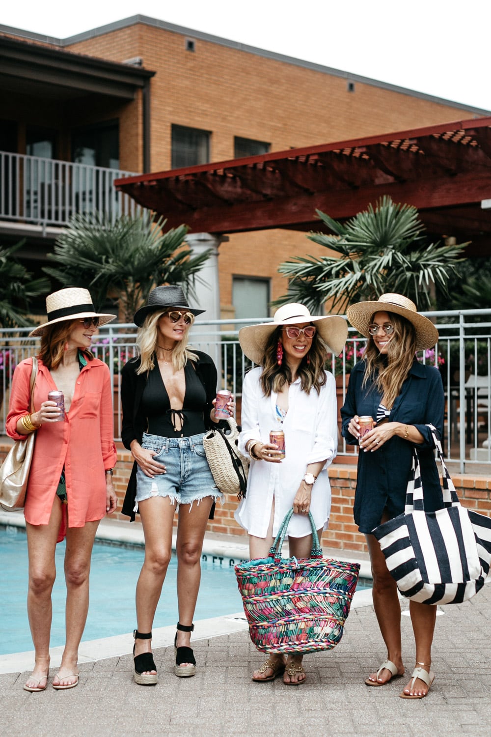 how to wear a button up swim cover up at any age