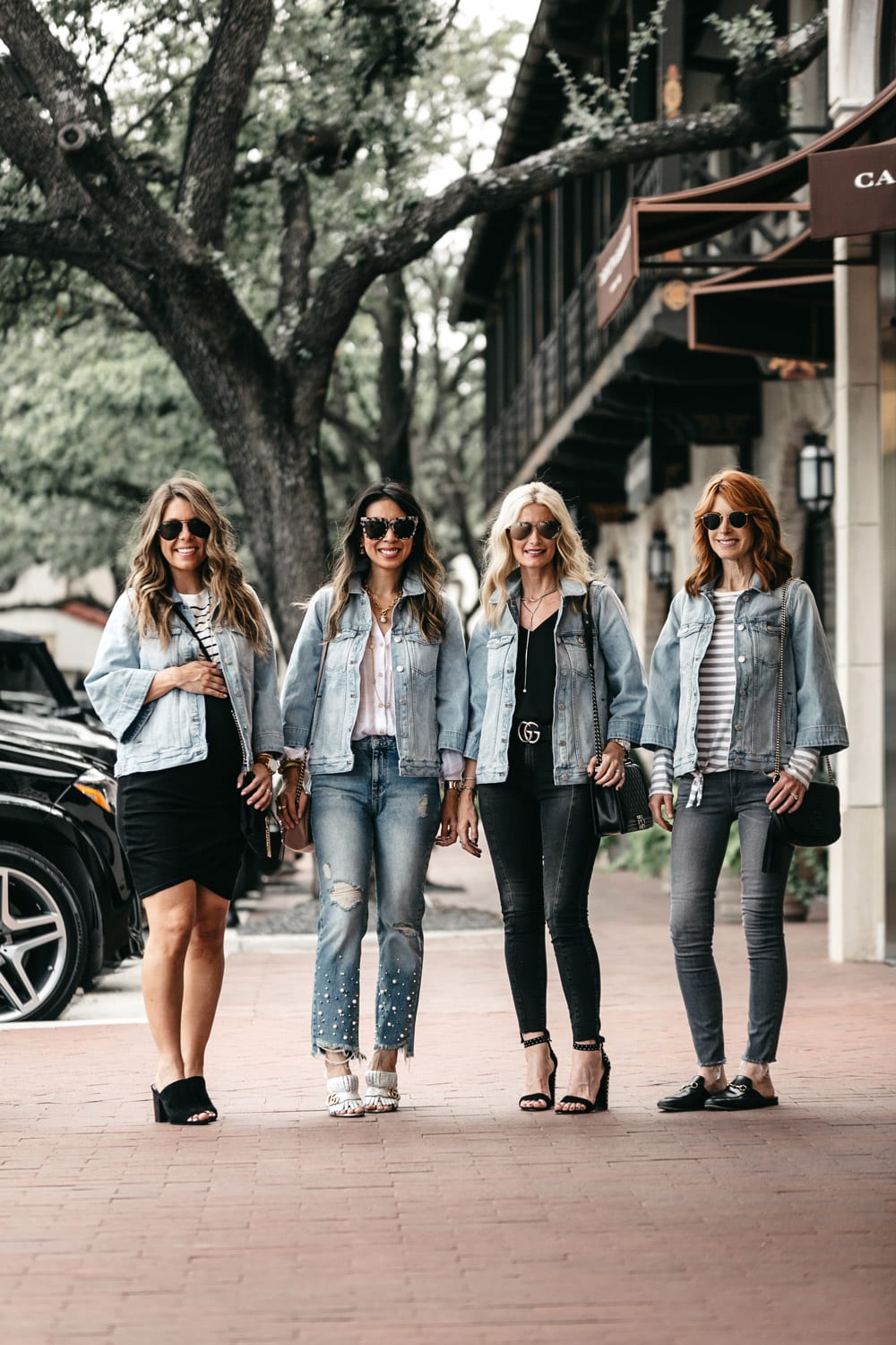 four ways to wear madewell bell sleeve denim jacket chic at every age