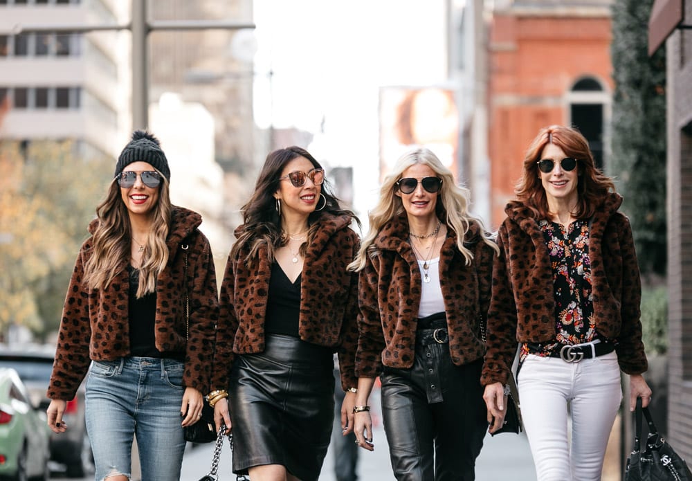 chic at every age how to wear a leopard faux fur teddy jacket