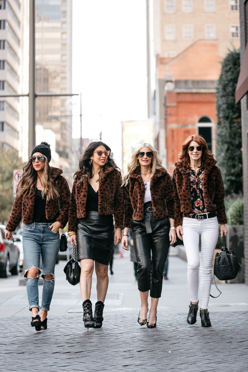 chic at every age how to wear a leopard faux fur teddy jacket