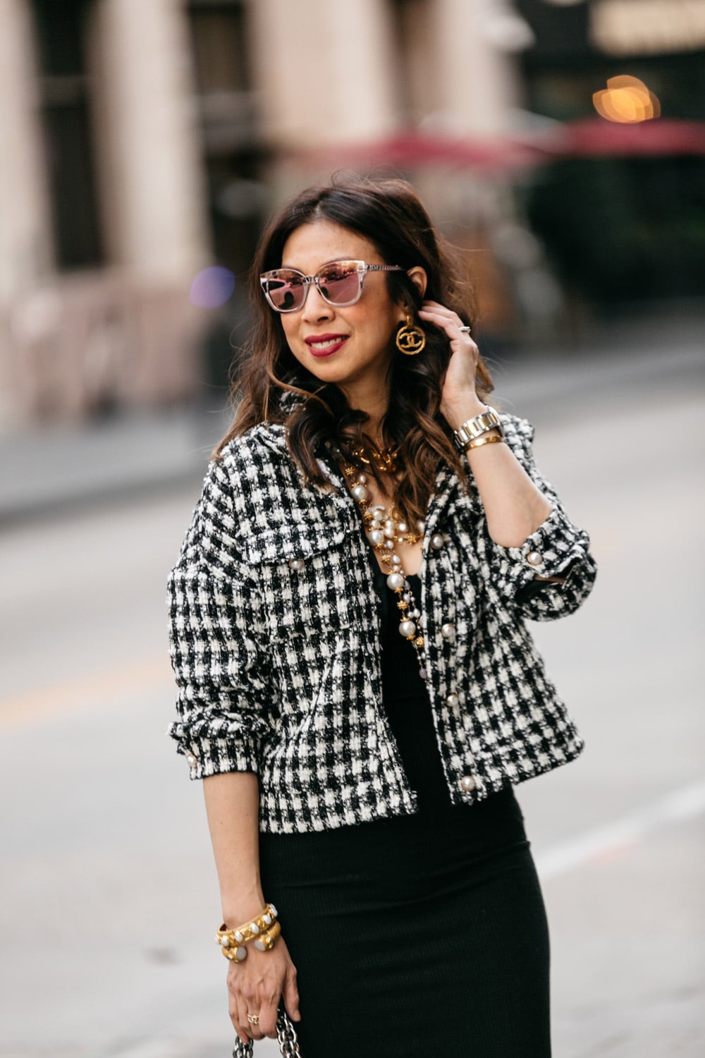 Inspired by Chanel  5 Outfit Ideas with Chanel-Inspired Blazer