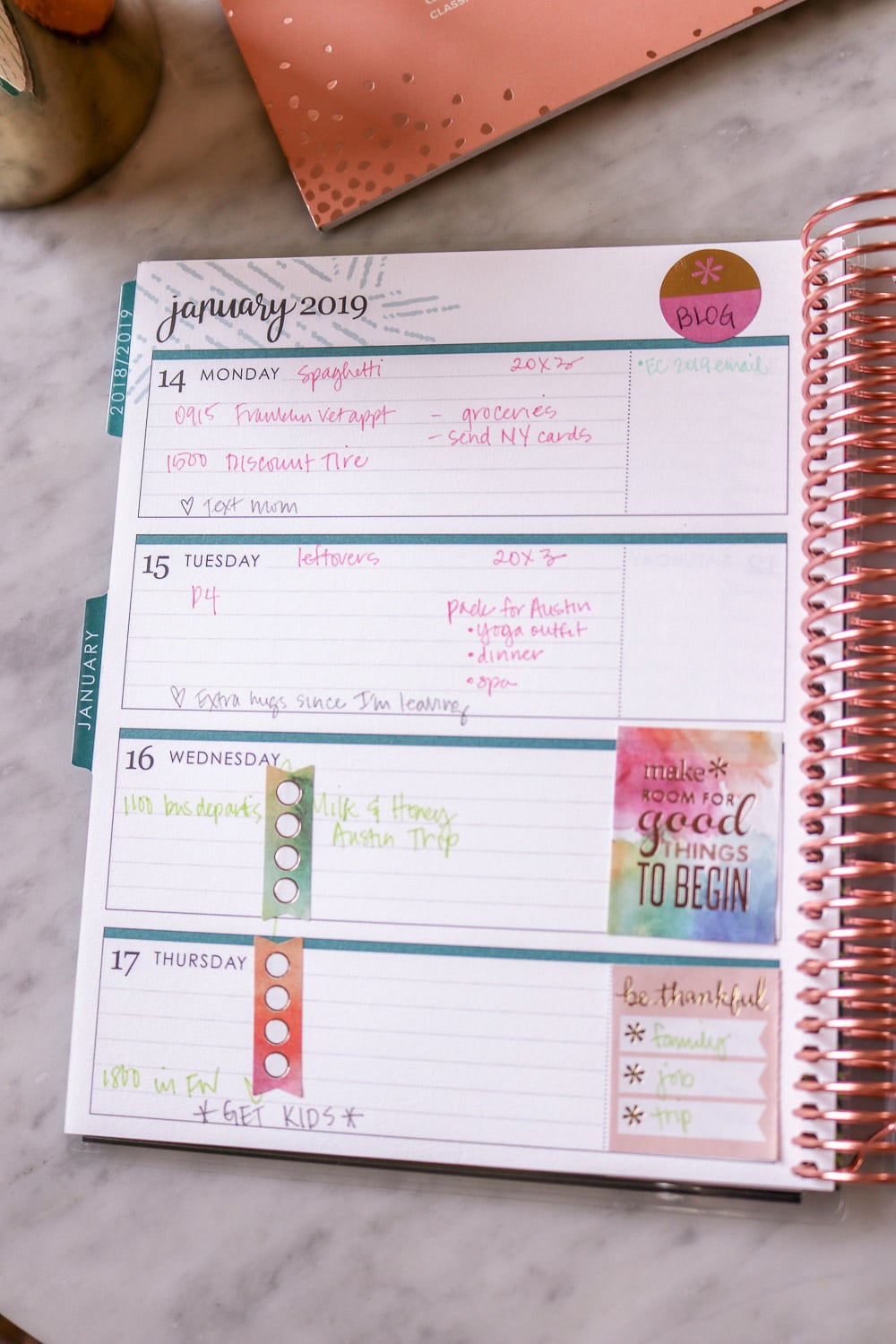 style of sam morning routine with erin condren lifeplanner how to use the horizontal planner