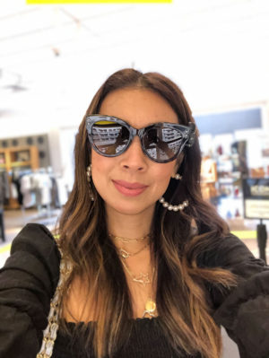 nordstrom anniversary sale dressing room selfies, nsale honest review fendi cateye sunglasses