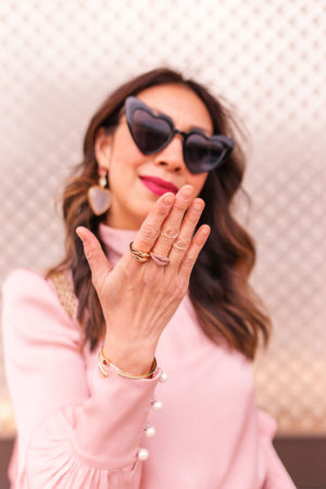 style of sam in kate spade lips ring