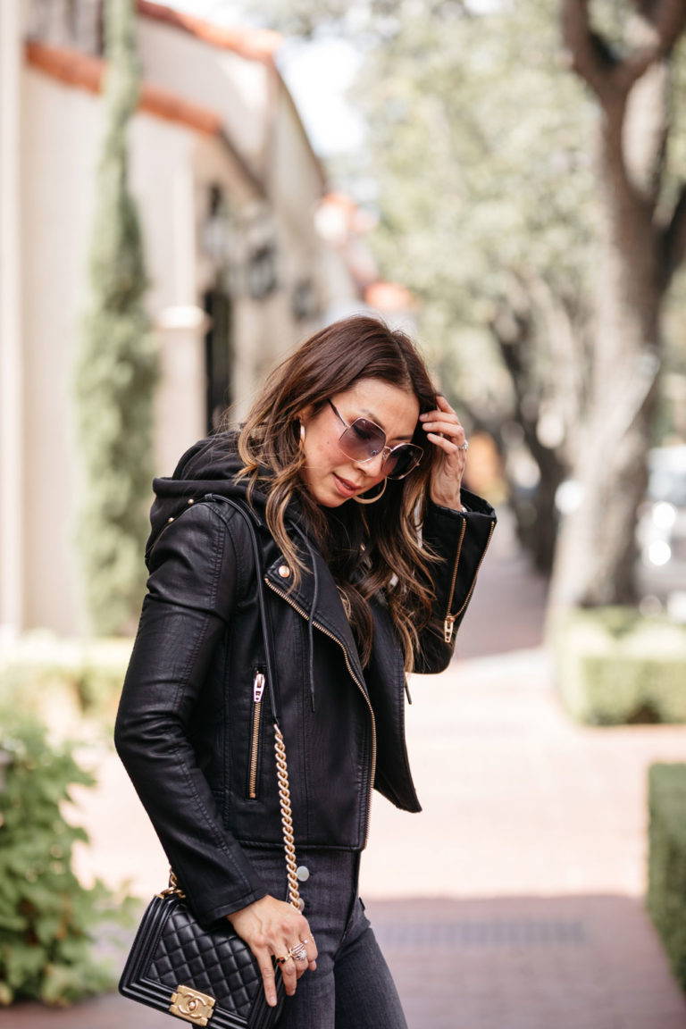 Chic at Every Age | How to Style a Moto Jacket Four Ways | Style of Sam