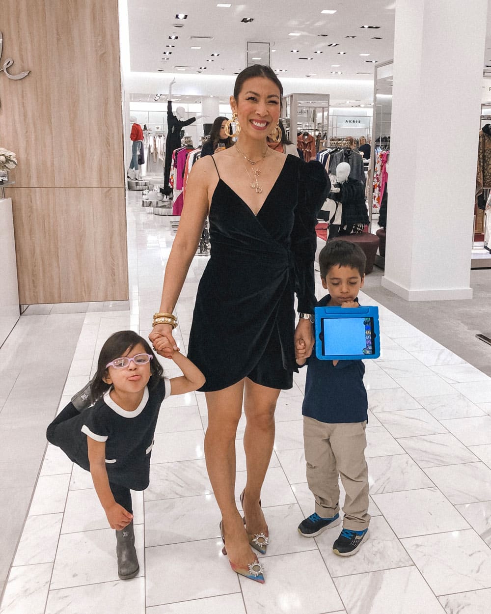 Style of Sam with kids at PAIRR Women Empowerment Panel at Neiman Marcus Fort Worth, Empower Texas