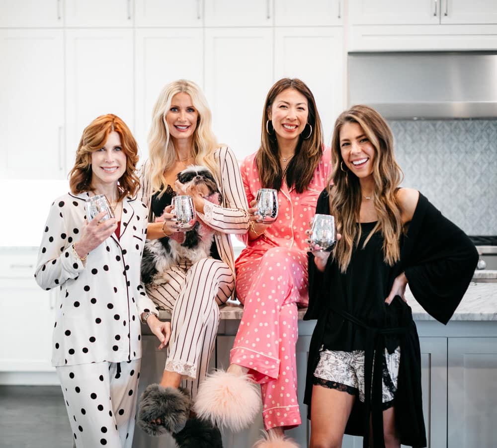 chic at every age, galentine's day pajama party, soma pjs