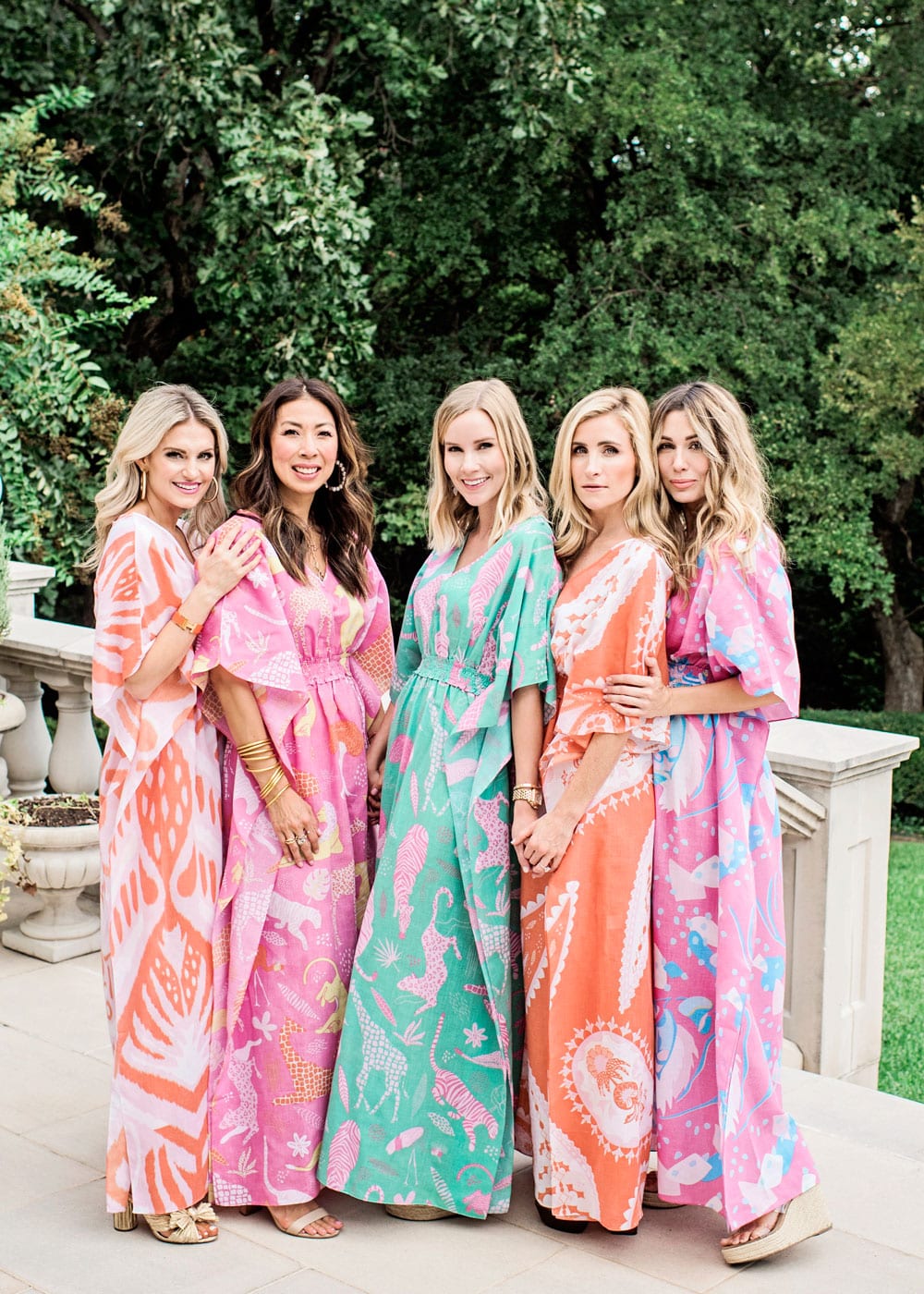style of sam and fort worth friends in sheridan french caftans