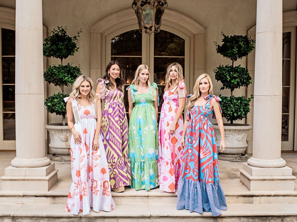 style of sam in sheridan french tiered maxi dress with friends, shop small businesses in fort worth