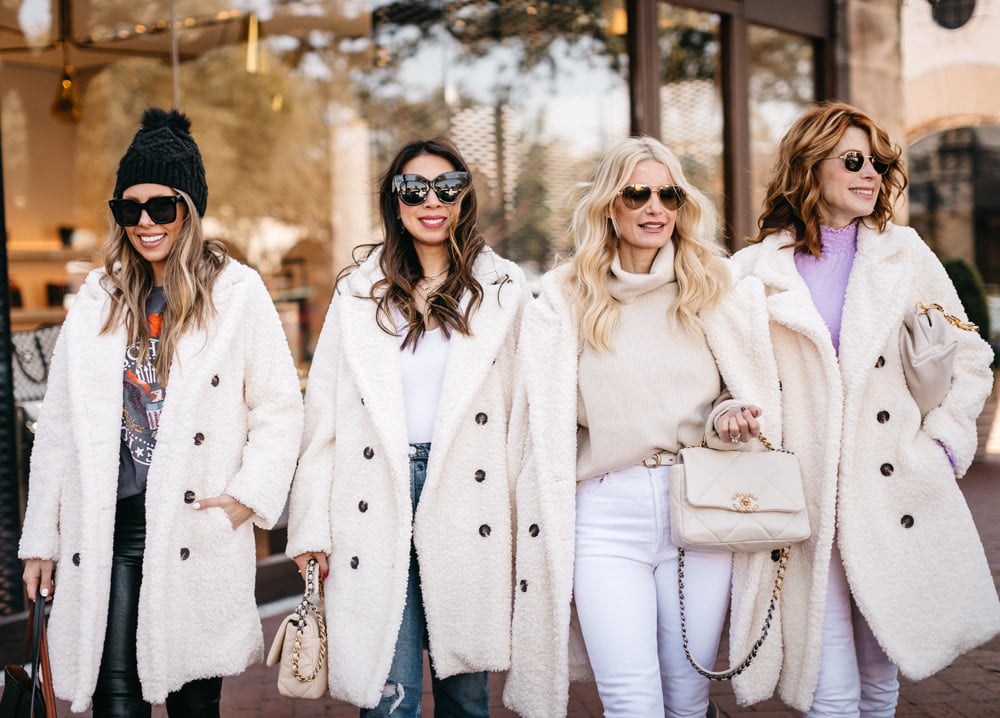 chic at every age ways to wear winter white coats