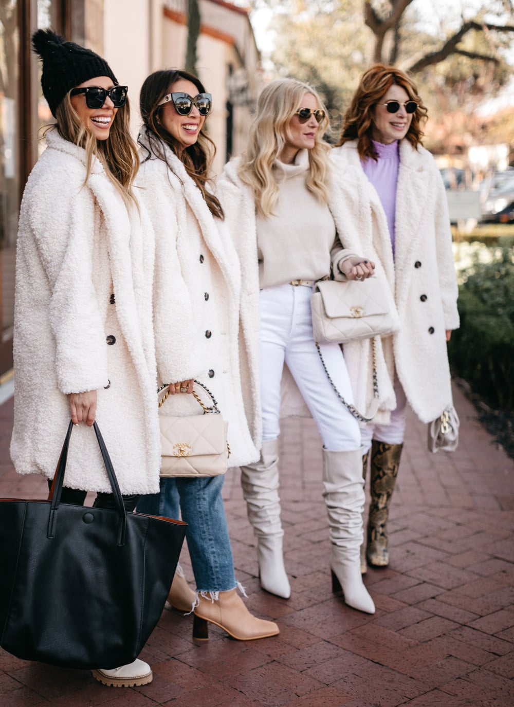 chic at every age ways to wear winter white coats