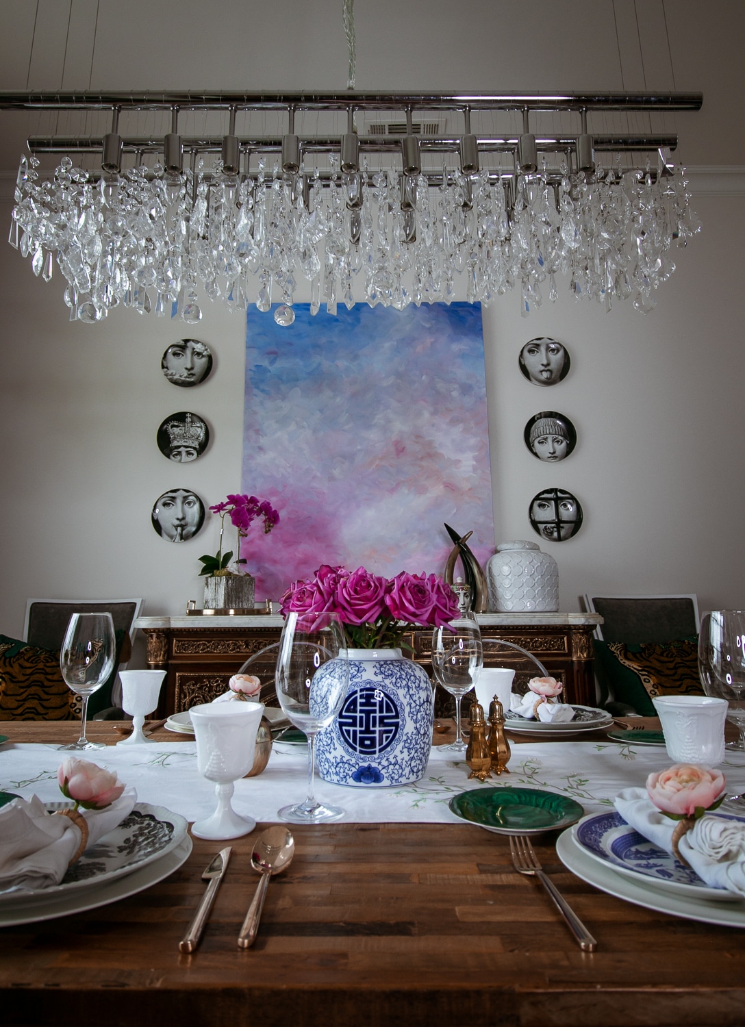 style of sam kelly wearstler inspired dining room