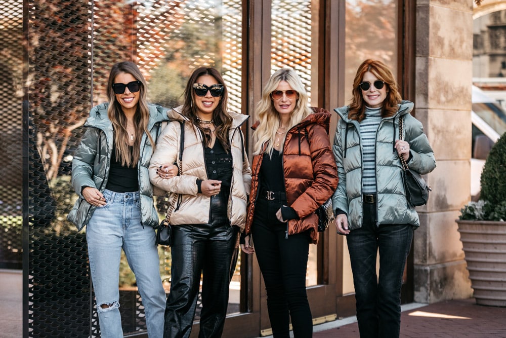 chic at every age, how to style a puffer jacket