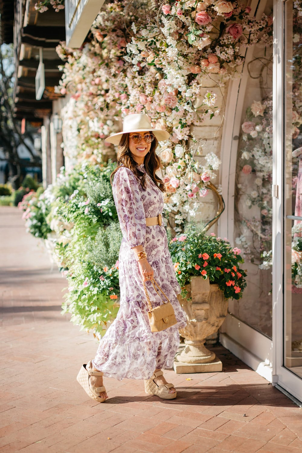 mother's day brunch outfit, christy lynn sara dress