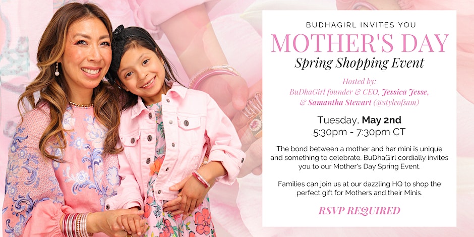 style of sam budhagirl mother's day celebration invitation